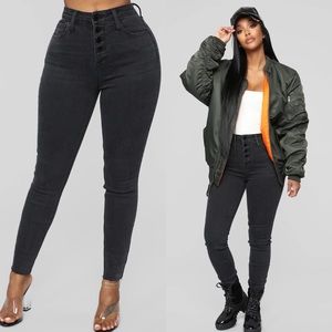 FN Black High Waist Skinny Jeans NWOT